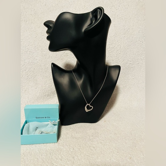 Tiffany & Co. Elsa Peretti Open Heart Pendant Necklace